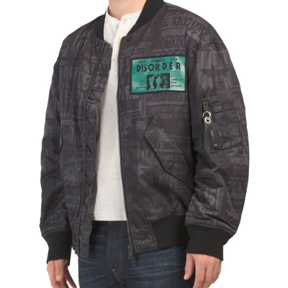 Diesel J PRINCE ED Shell Bomber Jacket M